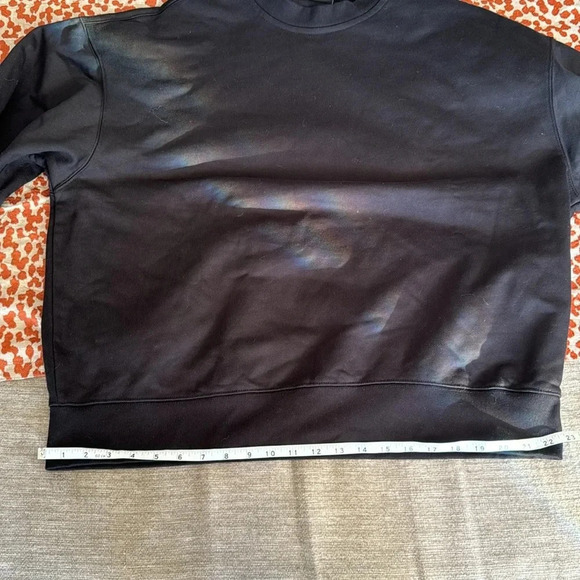 H& M oversized 100 % cotton black sweatshirt size large new with tags unisex - Picture 14 of 16